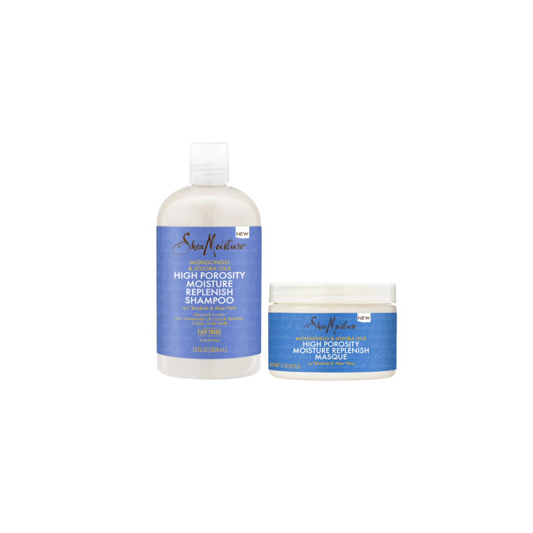 Shea Moisture - Set Mongongo &amp; Jojoba pour Forte Porosité