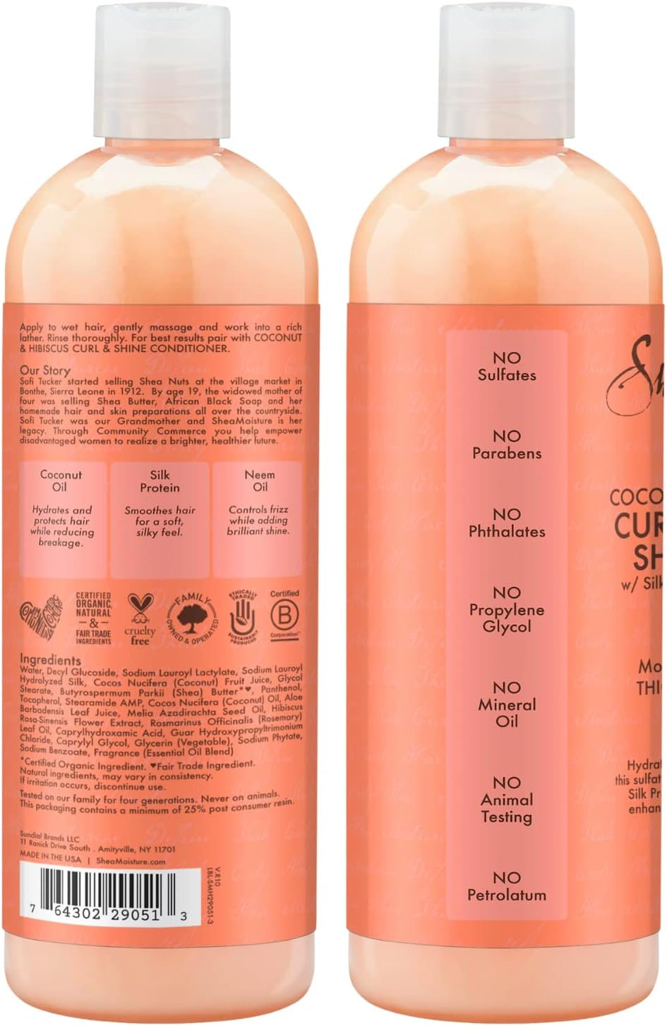 Shea Moisture - Coconut &amp; Hibiscus Shampoo